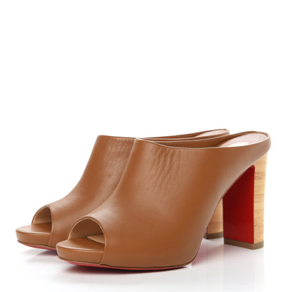 Christian Louboutin Nappa Corinthe 100 Peep Toe Mule 36.5 3 of 9