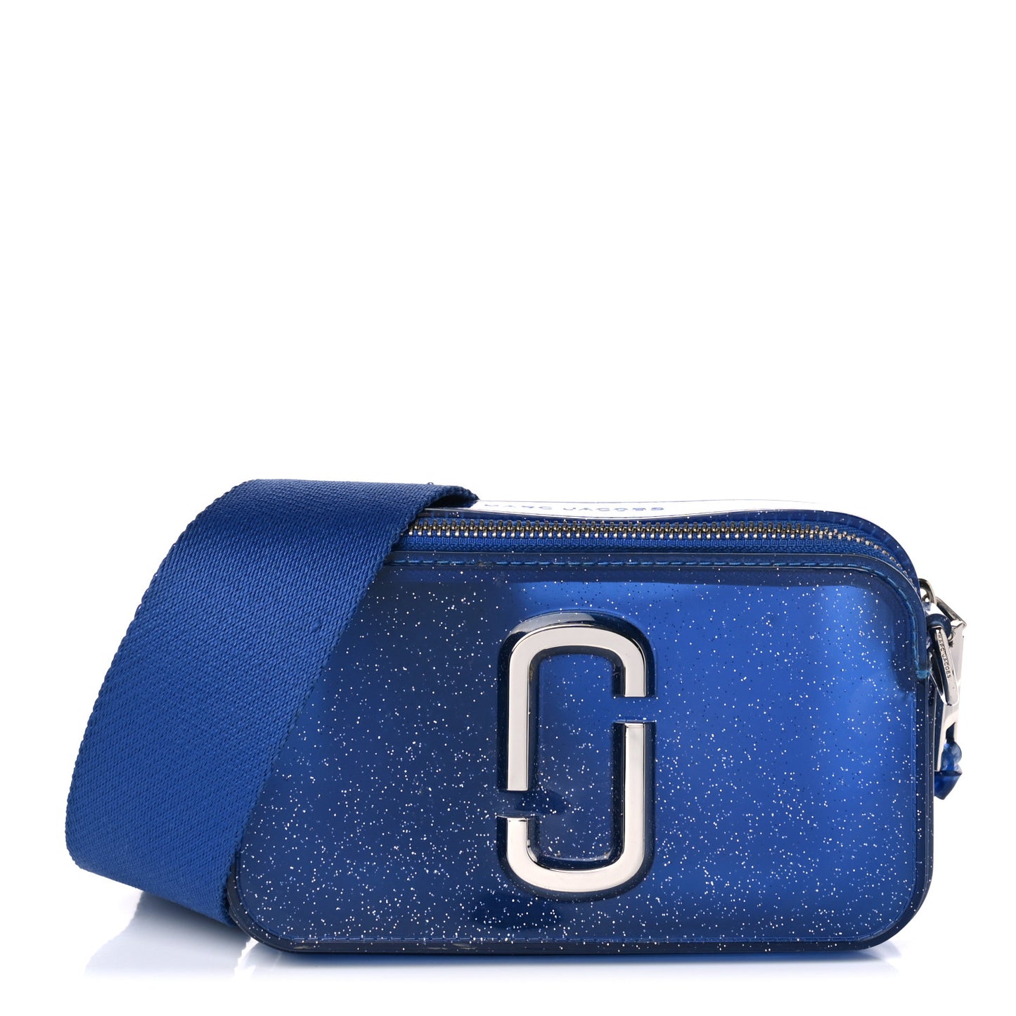 Jelly Glitter Small Snapshot Camera Bag Blue