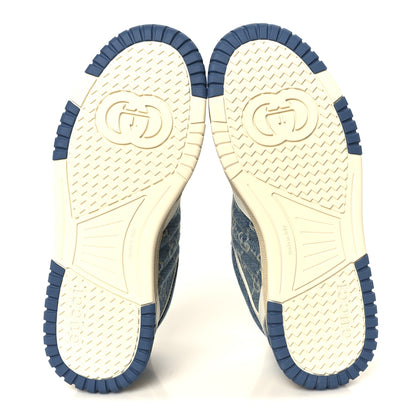 Gucci Denim GG Monogram Womens Re-Web Sneakers 38 Light Blue 6 of 11