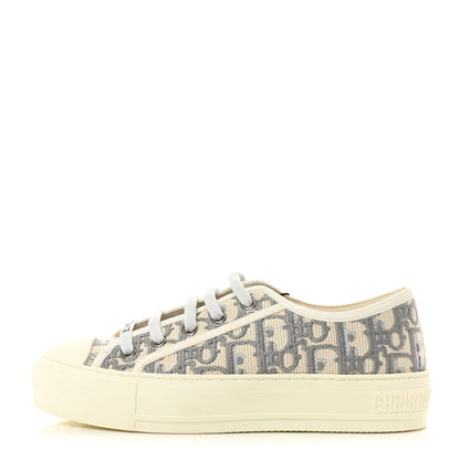 Christian Dior Canvas Oblique Walk'N'Dior Low Top Sneakers 34 Grey Stone 1 of 8