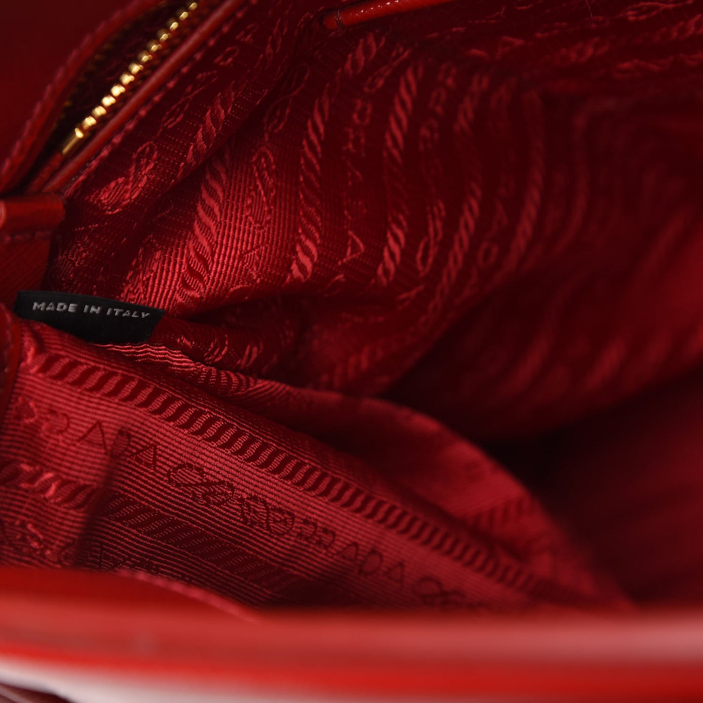 Saffiano Vernice Parabole Tote Rosso