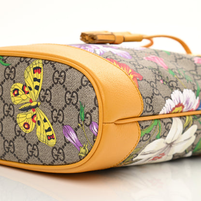 Gucci GG Supreme Monogram Flora Small Ophidia Bucket Bag Beige Multicolor Crop 10 of 10