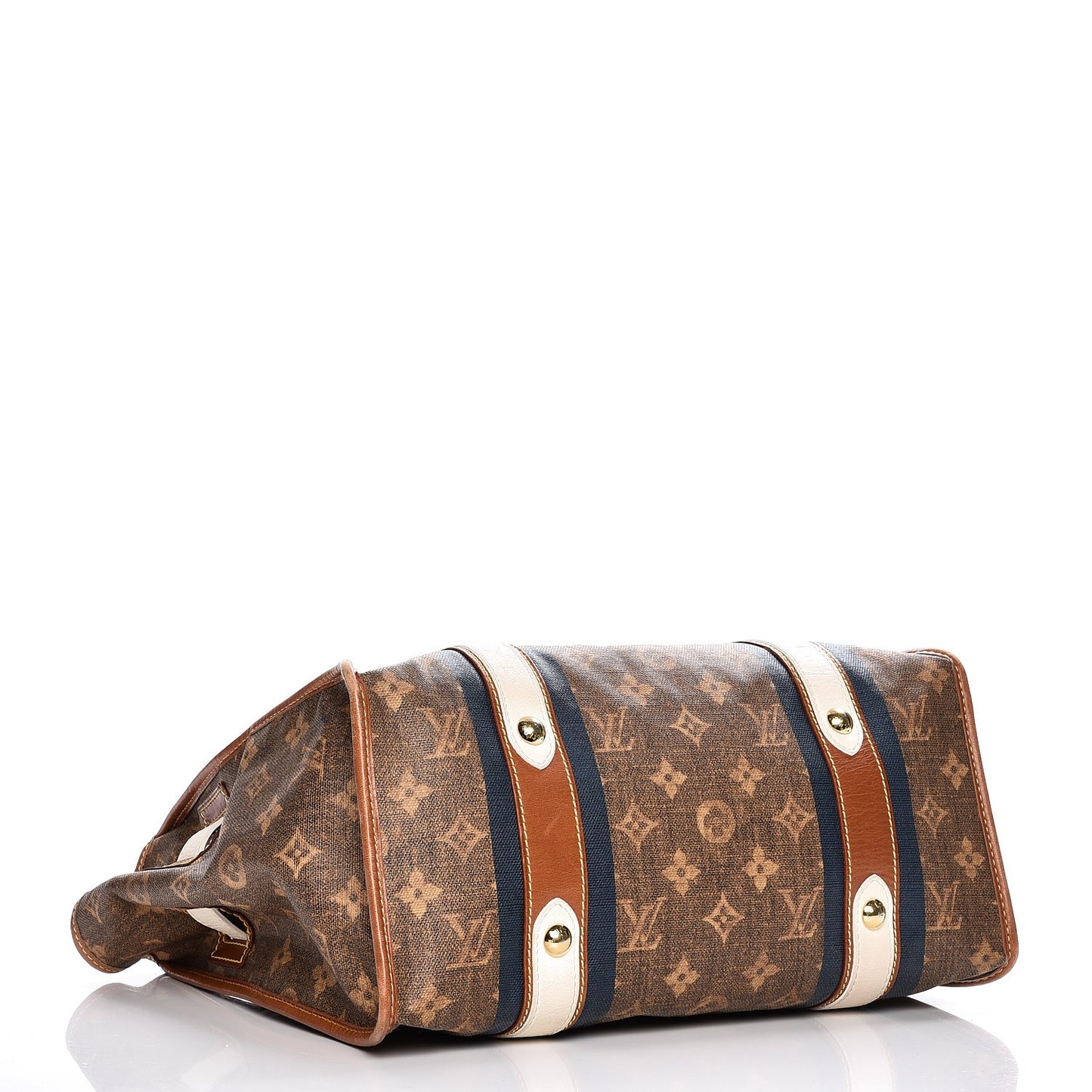 Monogram Rayures Tisse Sac GM Blue