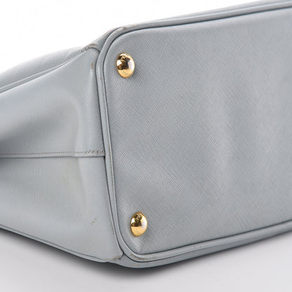 Prada Saffiano Small Galleria Double Zip Tote Lago 10 of 16