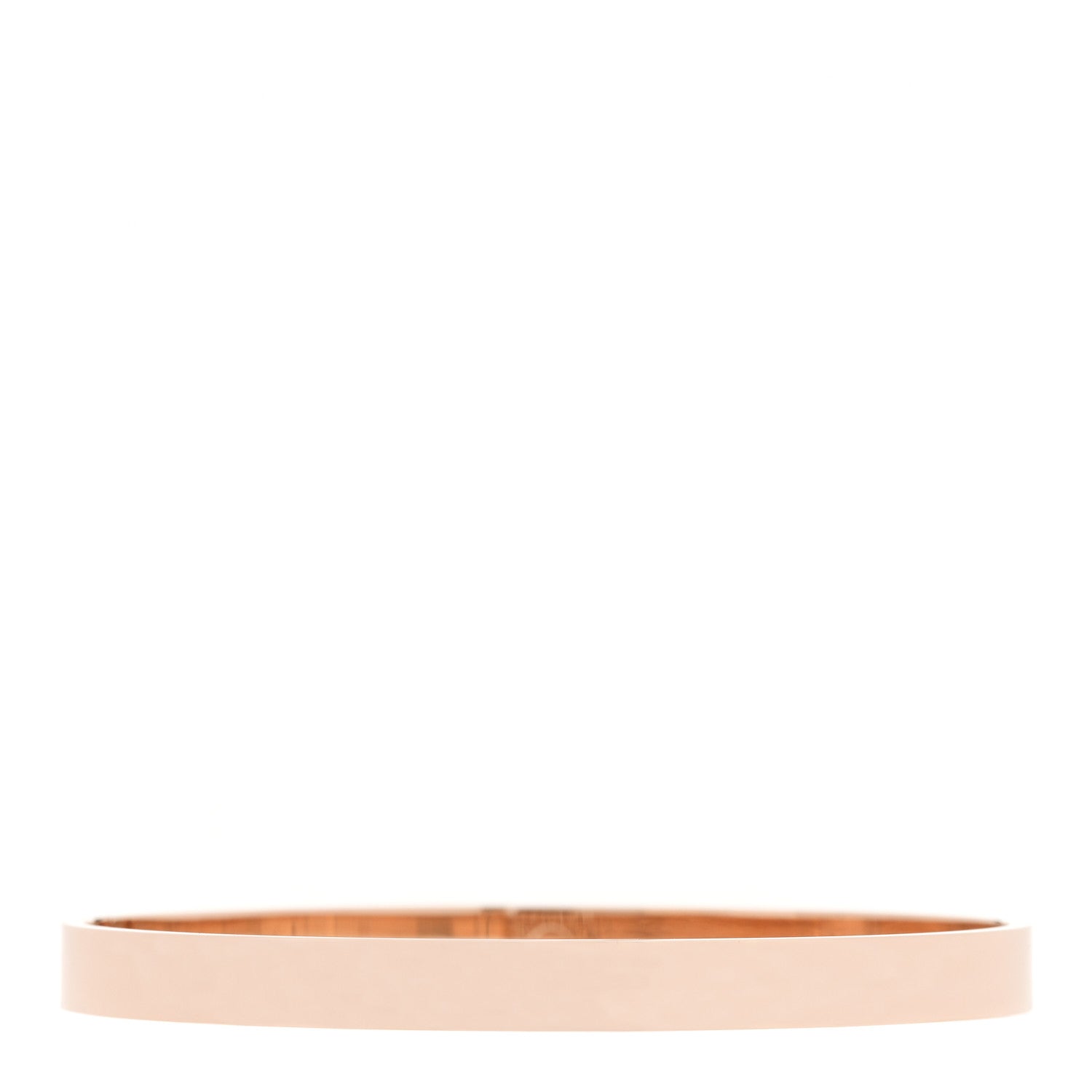 Hermes 18K Rose Gold Diamond PM Kelly Pave Bracelet LG 2 of 4