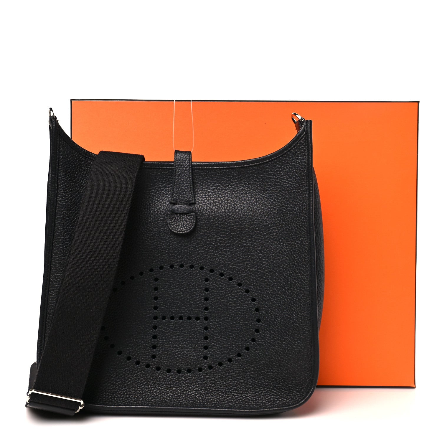 Hermes Taurillon Clemence Evelyne III GM Black 12 of 12
