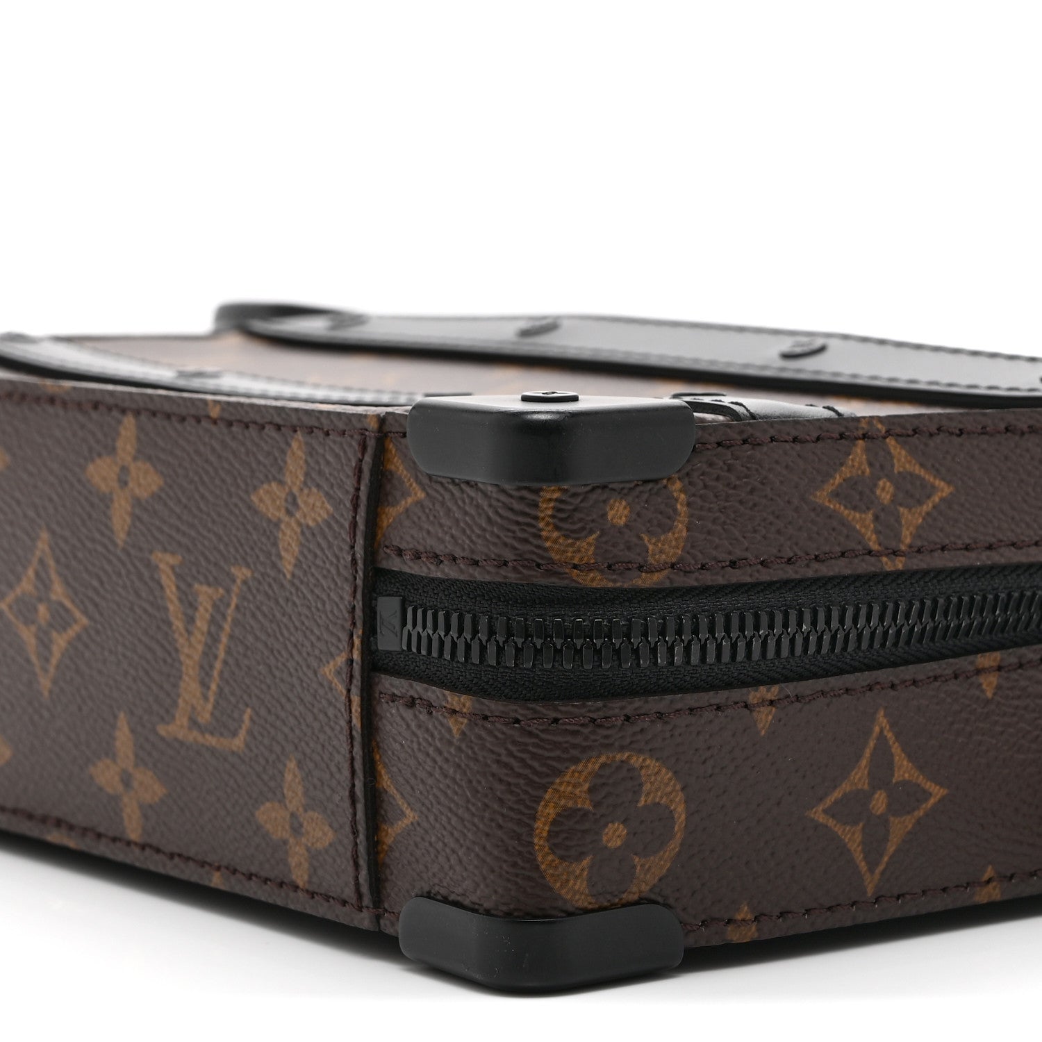 Louis Vuitton Monogram Macassar Handle Soft Trunk Black 1871949