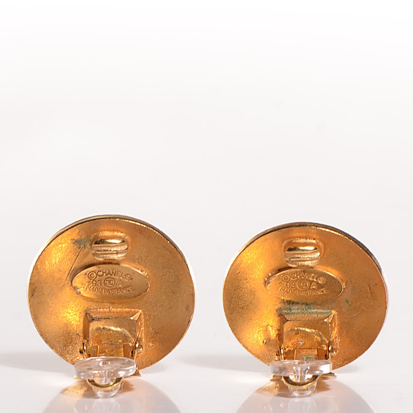 CC Clip On Earrings Gold