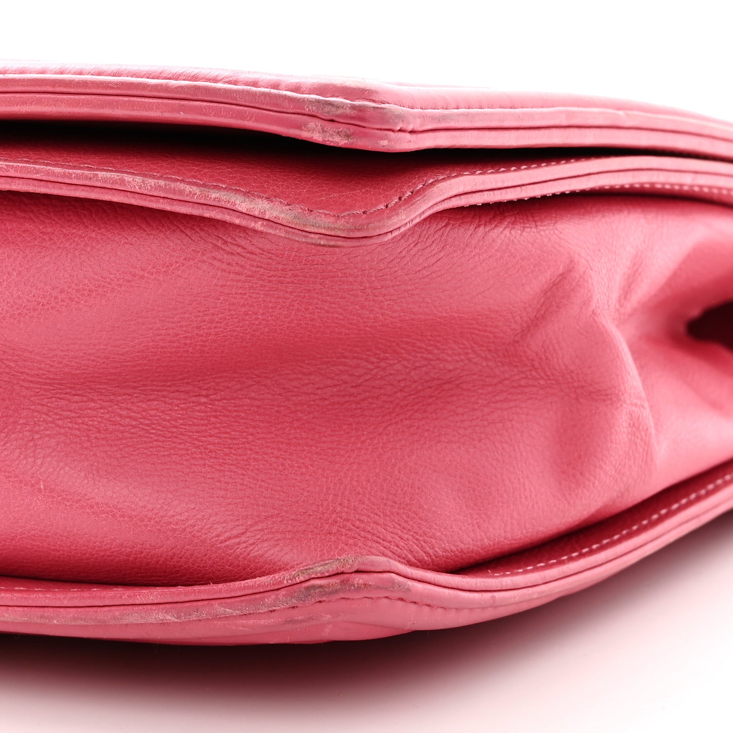 Calfskin Quilted Large Boy Flap Pink