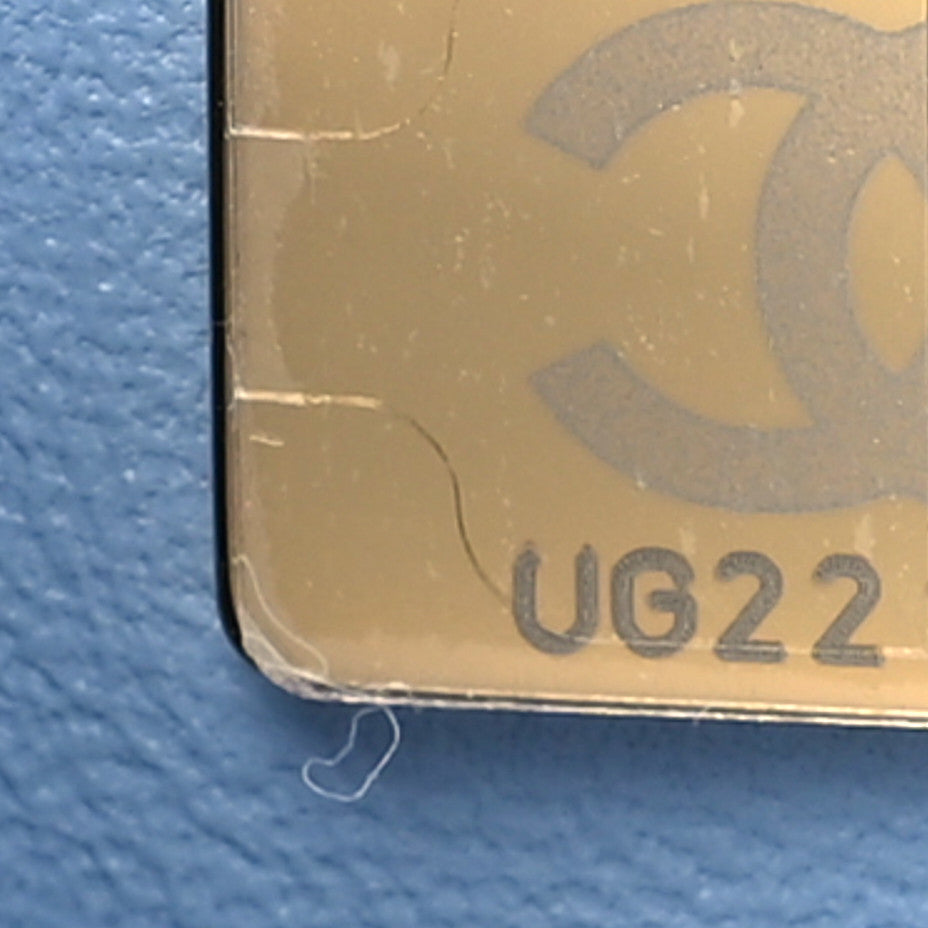 Chanel Printed Denim Quilted Mini Rectangular Flap Light Blue 8 of 12