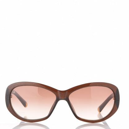 Louis Vuitton Iris PM Sunglasses Z0332E Brown Speckling 2 of 8
