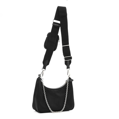 Prada Nylon Re-Edition 2005 Shoulder Bag Black 3 of 11
