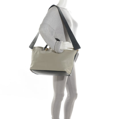 Chloe Smooth Calfskin Large Baylee Tote Marshmallow Grey Black 2 of 8