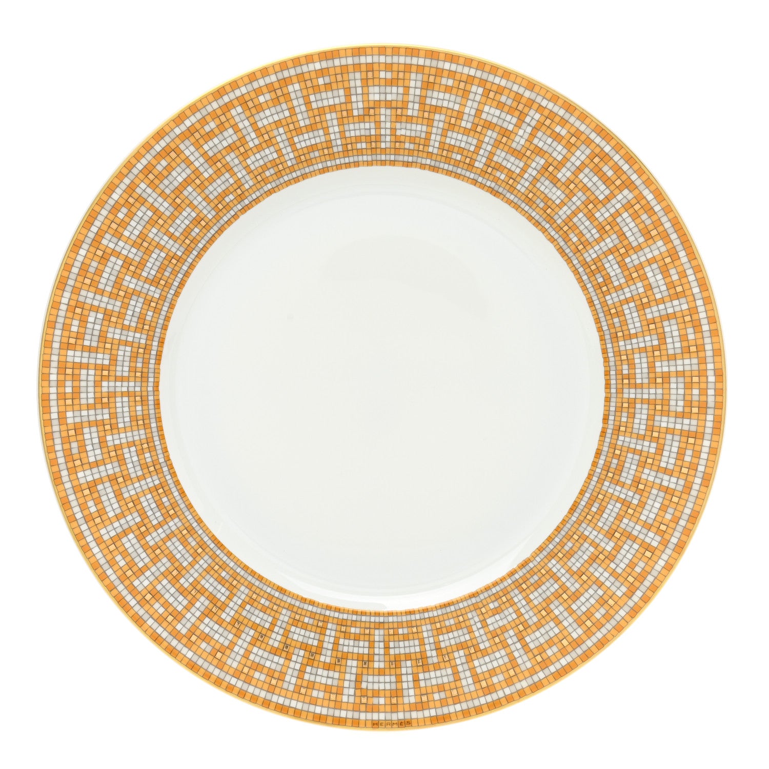 Hermes Porcelain Mosaique Au 24 Dinner Plate 1 of 7
