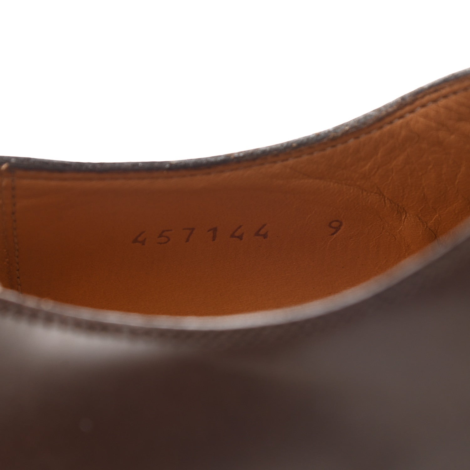 Gucci Calfskin Mens Captoe Oxford Loafers 9 Cocoa 8 of 8