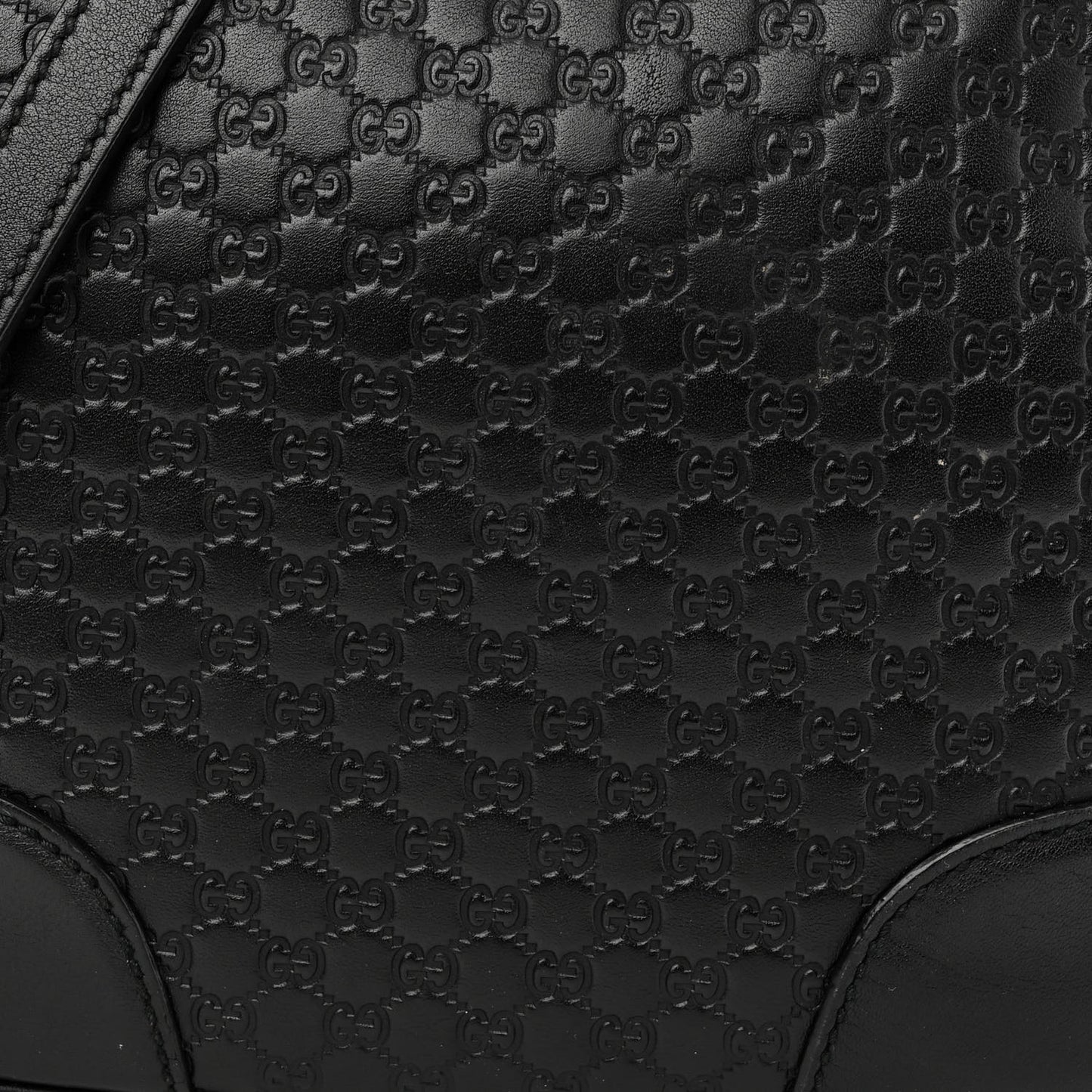 Microguccissima Mini Bree Messenger Bag Black
