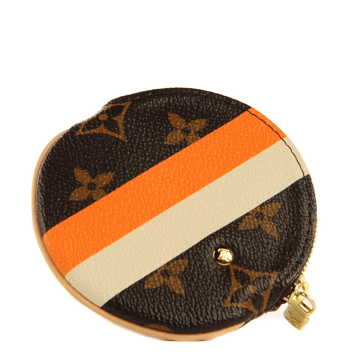 Monogram Groom Round Coin Purse