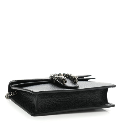 Gucci Calfskin Super Mini Dionysus Shoulder Bag Black 4 of 10