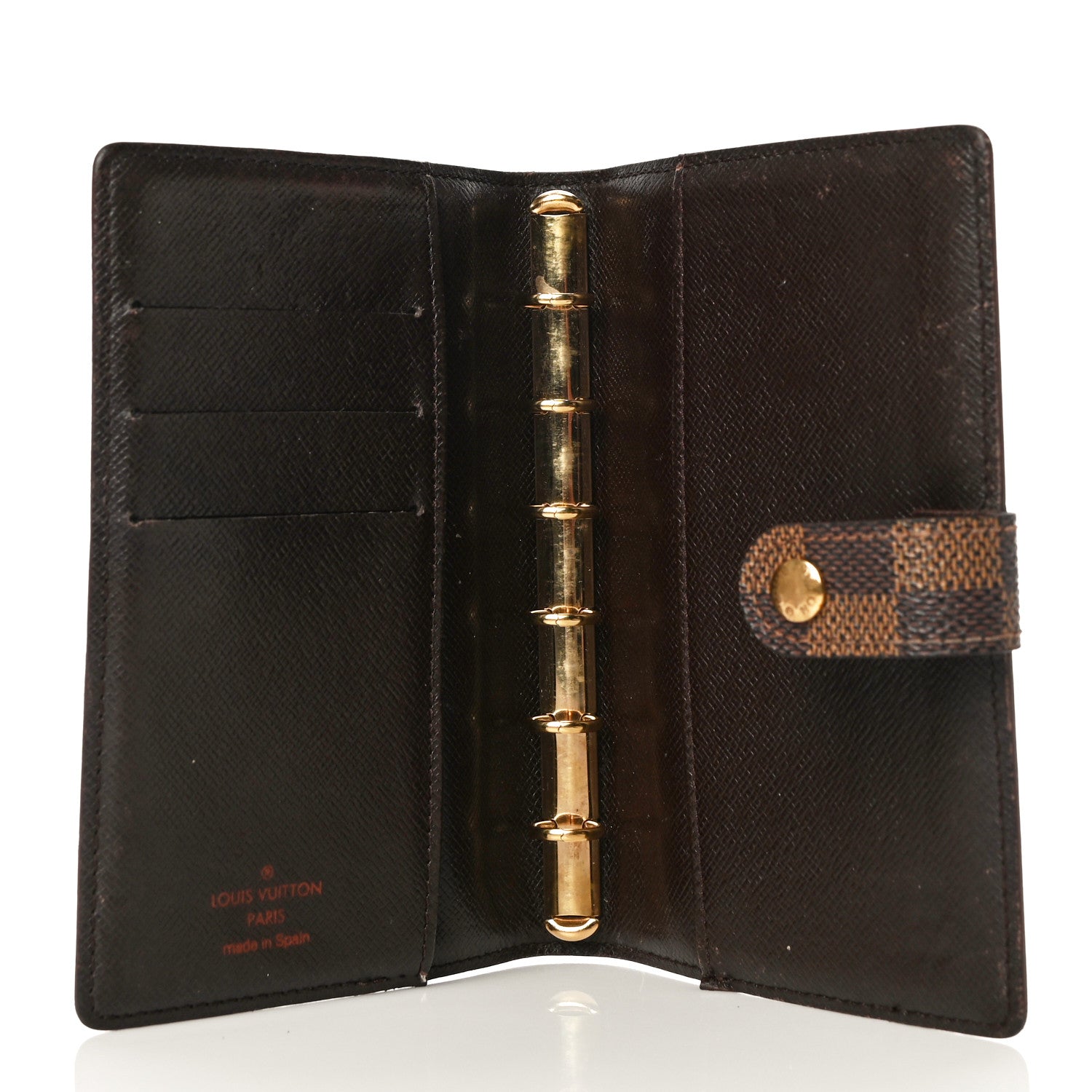 Louis Vuitton Damier Ebene Small Ring Agenda Cover 5 of 16