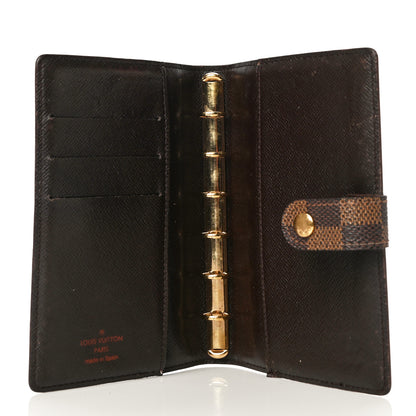 Louis Vuitton Damier Ebene Small Ring Agenda Cover 5 of 16