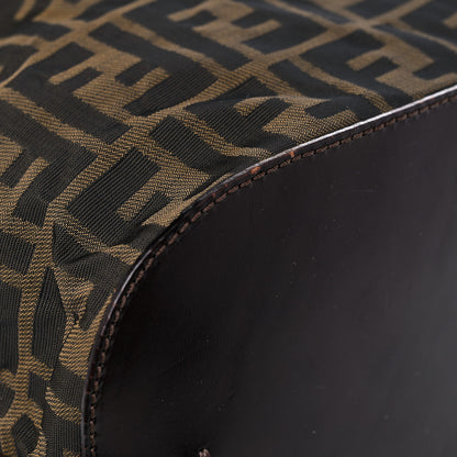 Fendi Zucca Calfskin Tote Tobacco 10 of 18