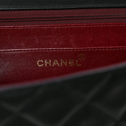 Chanel Lambskin Quilted XL Jumbo Single Flap Black 6 of 13