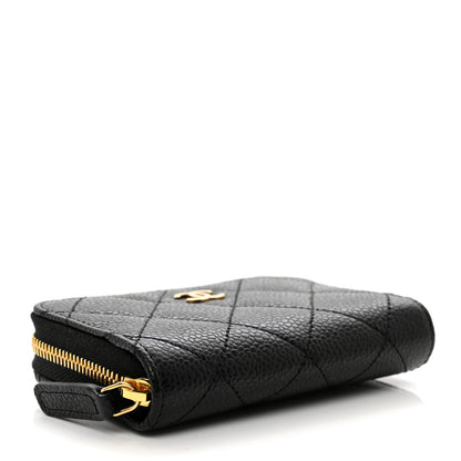 Chanel Caviar Quilted Classic Zipped Coin Purse Black 4 of 8