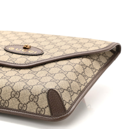 Gucci GG Supreme Monogram Web Medium Neo Vintage Flap Messenger Bag Beige New Acero 8 of 8