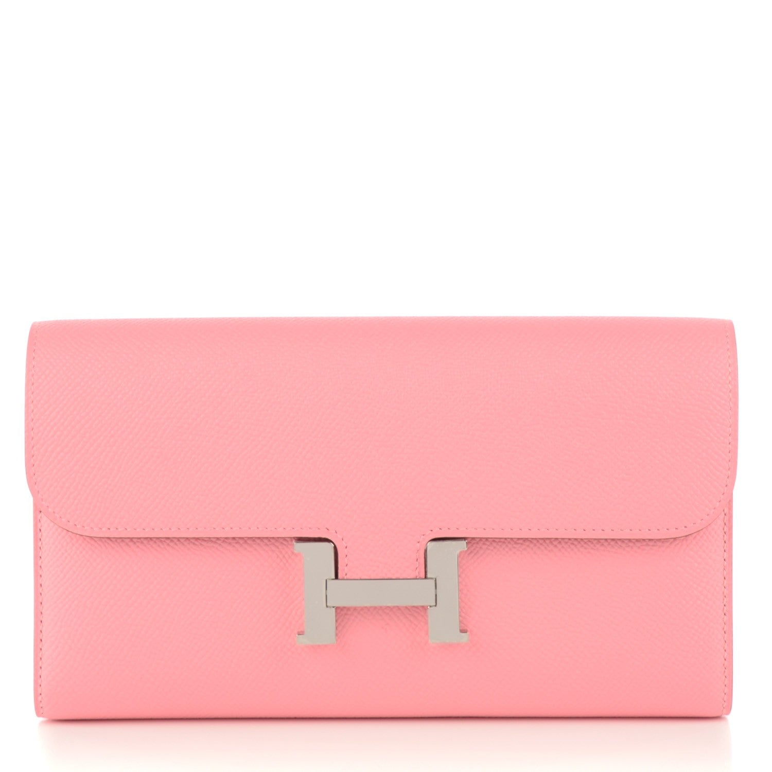 Hermes Epsom Constance Long Wallet Rose Confetti 1 of 9