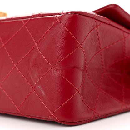Chanel Aged Calfskin Quilted 2.55 Reissue 225 Flap Red 10 of 12