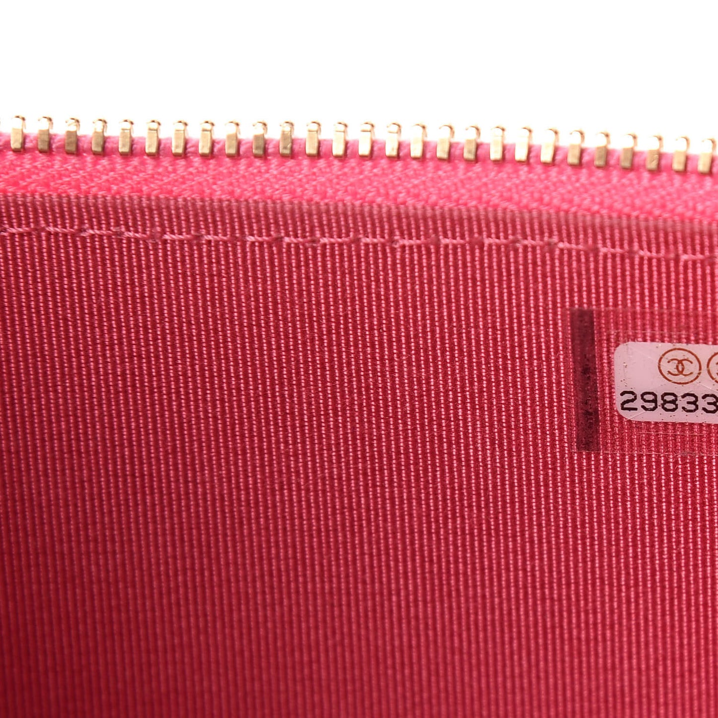 Caviar Quilted Small Vanity Case With Chain Pink
