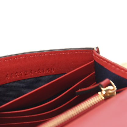 Gucci GG Supreme Monogram Blooms Chain Wallet Blue 6 of 9