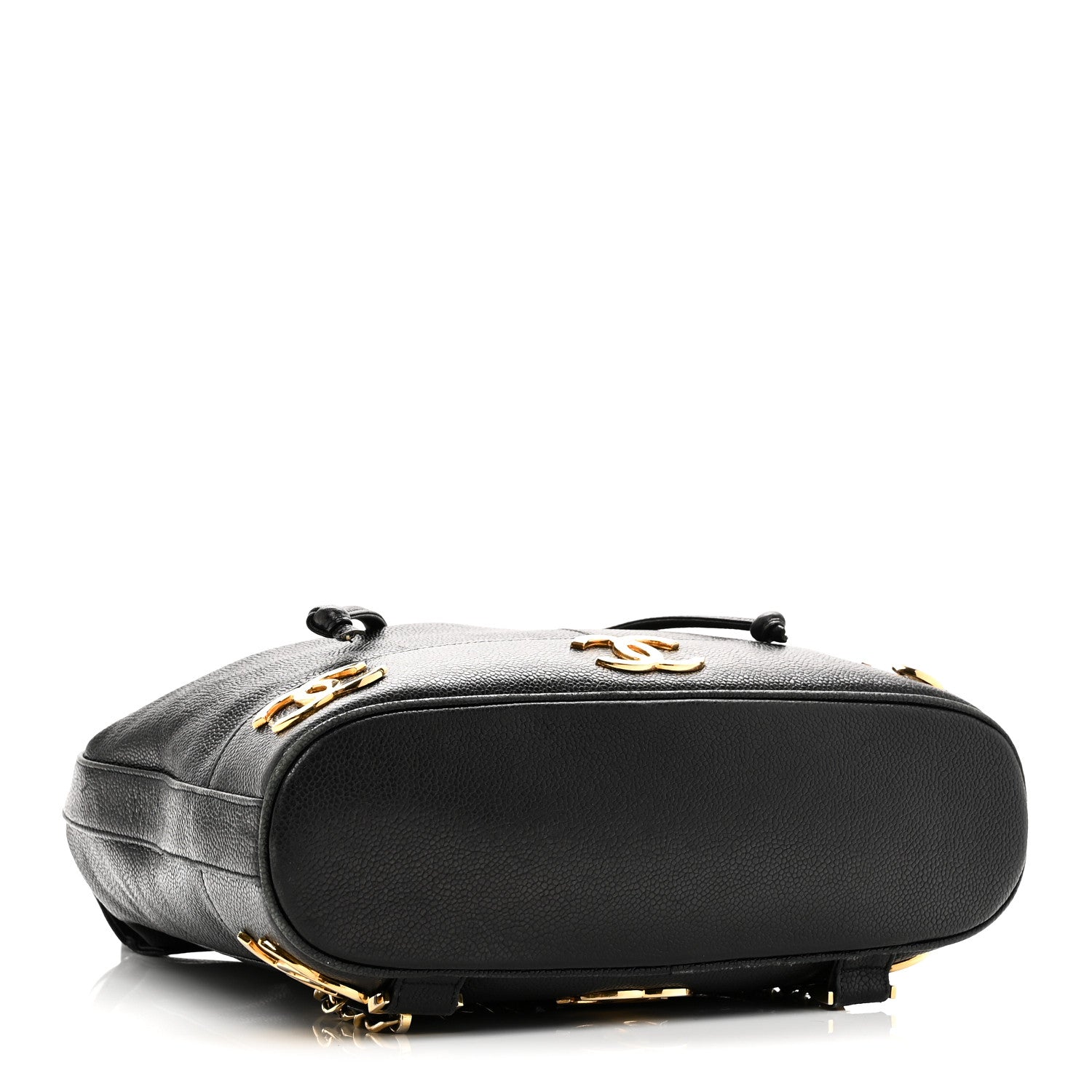 Chanel Caviar Triple CC Backpack Black 5 of 13