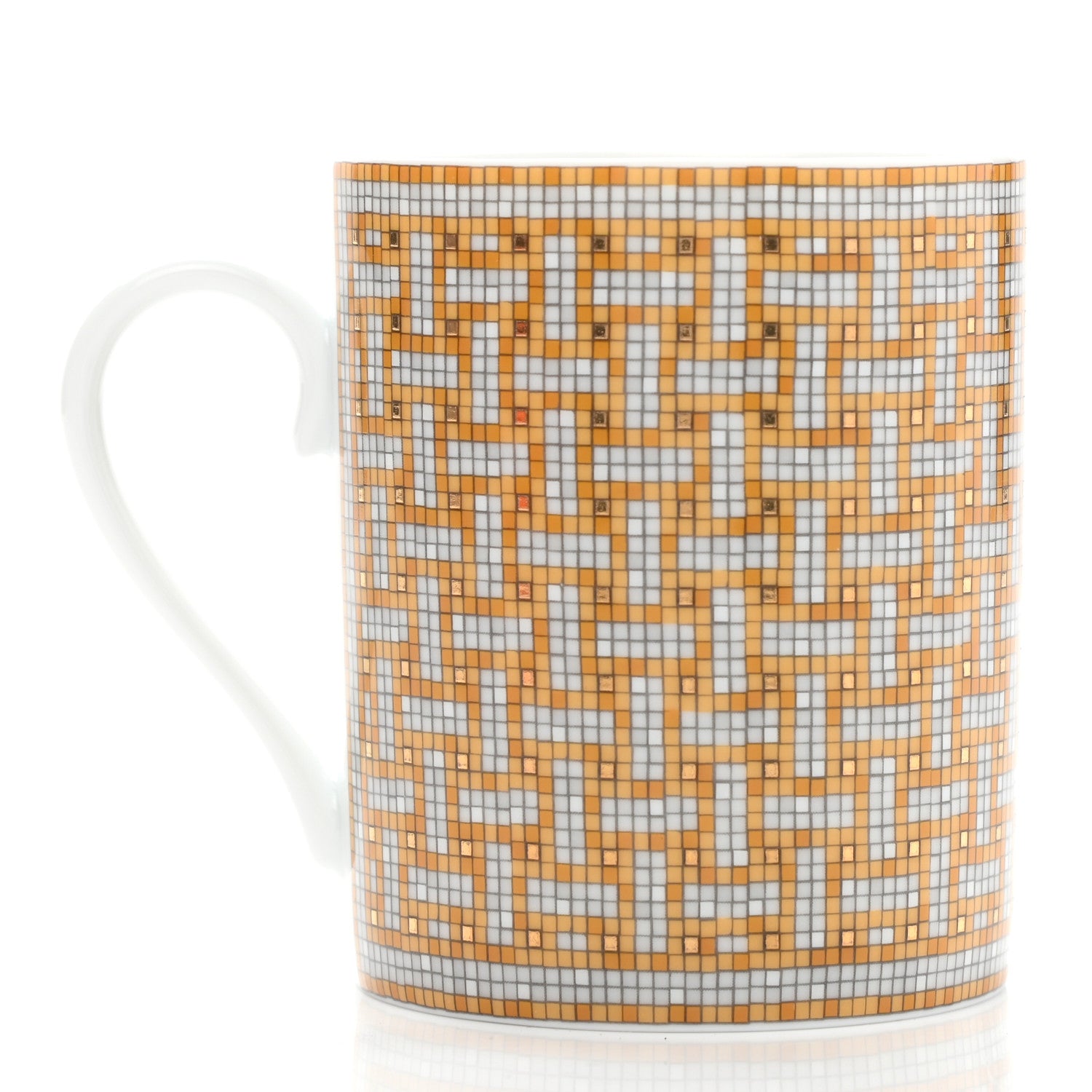 Hermes Porcelain Mosaique au 24 Mug Gold 3 of 8