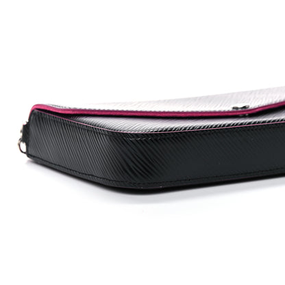 Louis Vuitton Epi Pochette Felicie Black Hot Pink 10 of 13
