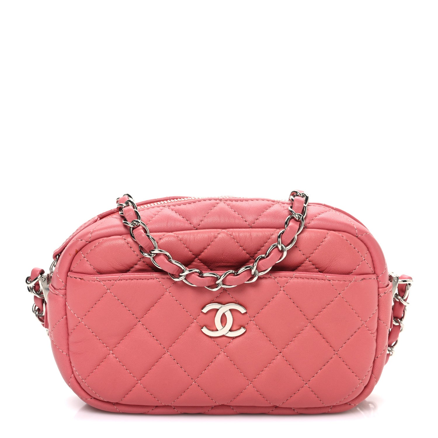 Chanel Lambskin Quilted Small Timeless Camera Case Pink 1 of 10