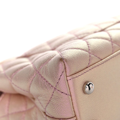 Chanel Iridescent Caviar Quilted Mini Coco Handle Flap Pink 10 of 14