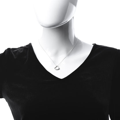 Tiffany Sterling Silver 16mm Elsa Peretti Open Heart Pendant Necklace 2 of 7