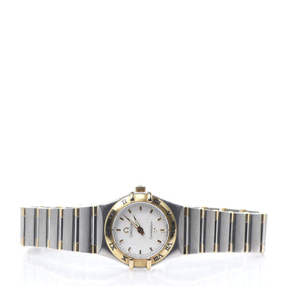 Omega Stainless Steel 18K Yellow Gold Mother of Pearl 22mm Constellation Quartz Watch 1262.70 3 of 7