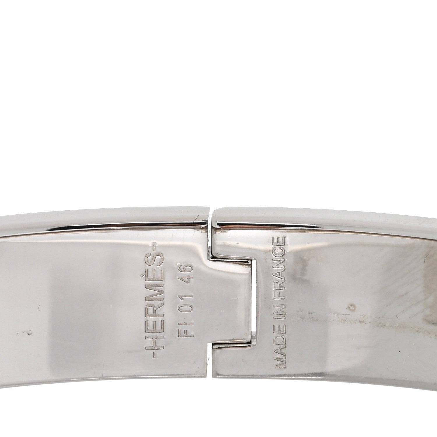 Hermes Enamel Narrow Clic Clac H Bracelet PM Rouge Corail 3 of 3