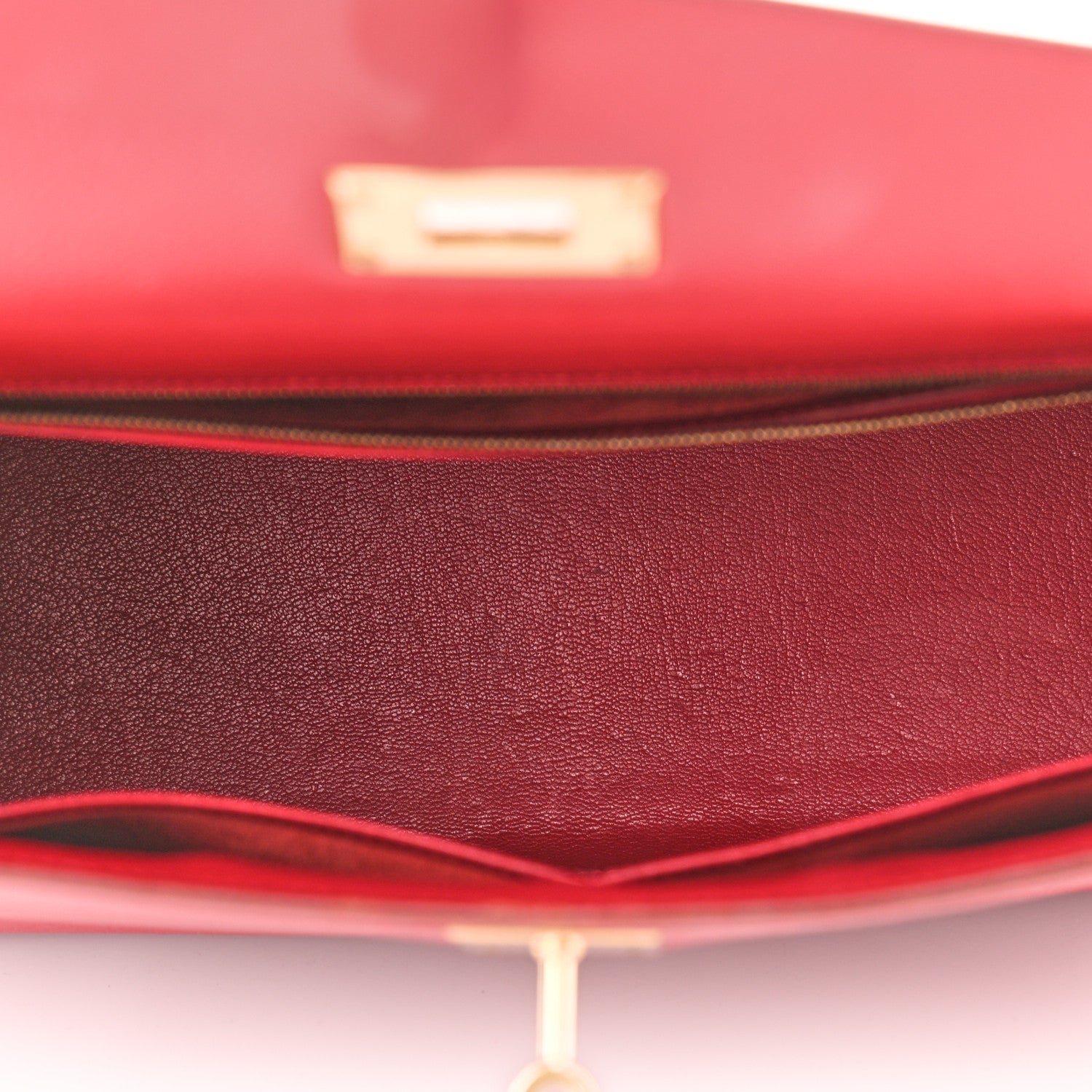 Hermes Epsom Kelly Sellier 32 Rouge Casaque 6 of 23
