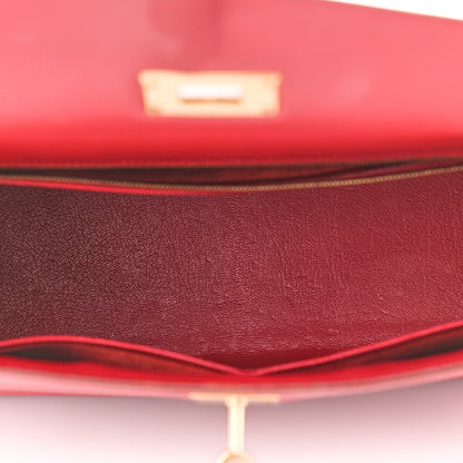 Hermes Epsom Kelly Sellier 32 Rouge Casaque 6 of 23