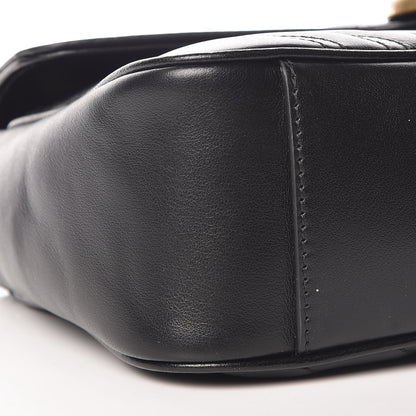 Gucci Calfskin Matelasse Small GG Marmont Shoulder Bag Black 8 of 9
