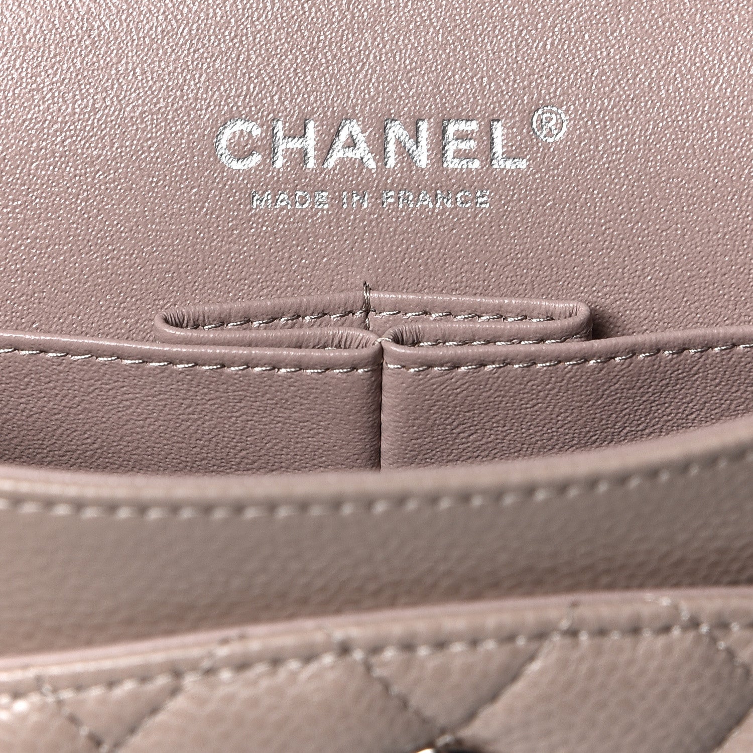 Chanel Caviar Quilted Medium Double Flap Beige 10 of 13