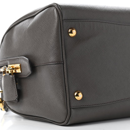 Prada Saffiano Lux Bauletto Grafite 8 of 9