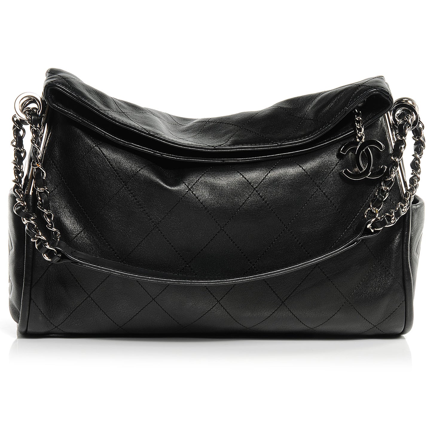 Lambskin Medium Ultimate Soft Tote Black