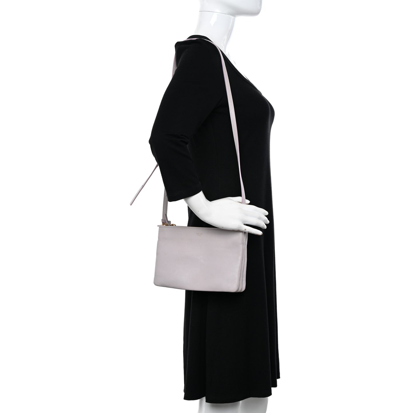 Lambskin Small Trio Crossbody Bag Magnolia