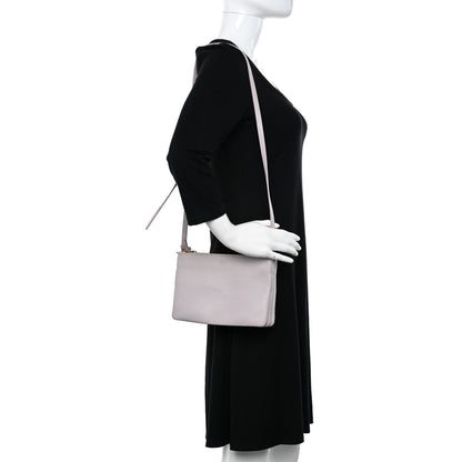 Celine Lambskin Small Trio Crossbody Bag Magnolia 2 of 17