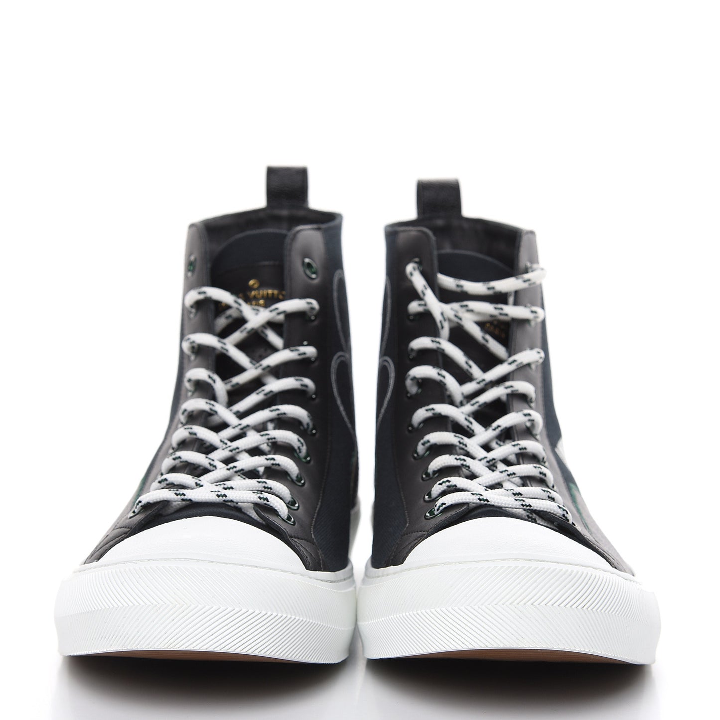 Canvas LV Forever Mens Tattoo Sneaker Boots 11 Black