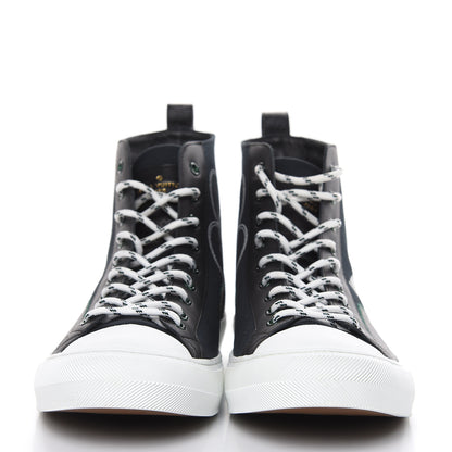Louis Vuitton Canvas LV Forever Mens Tattoo Sneaker Boots 11 Black 2 of 8